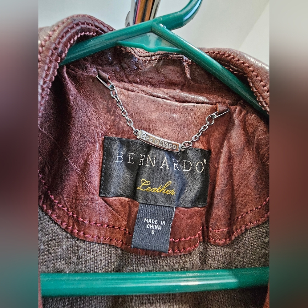 Bernado Leather Jacket Brown - image 3